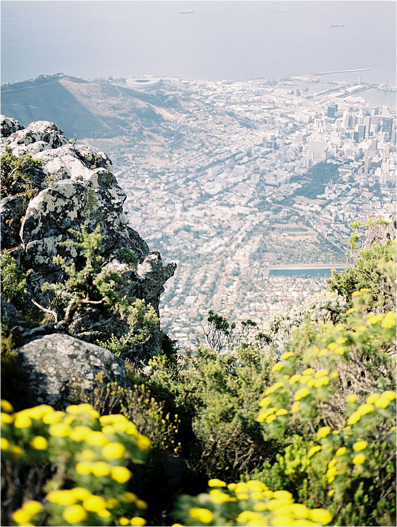 Stunning views in Cape Town, South Africa with film destination wedding and travel photographer, Renee Hollingshead