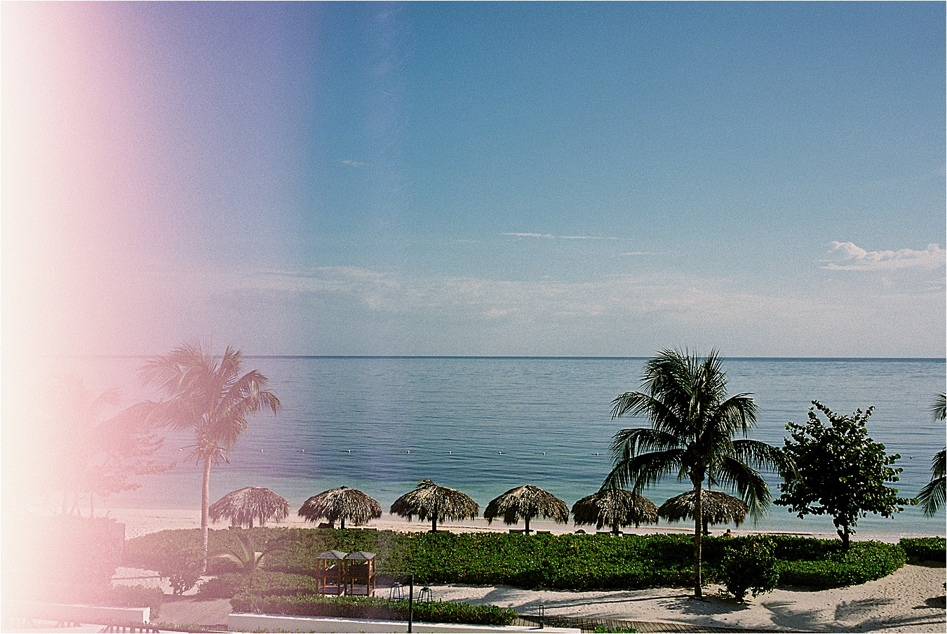 Film leak on a view from the Excellence Oyster Bay Resort in Falmouth, Jamaica